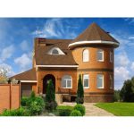 Кирпич Воротынский облицовочный, персик, УС . 1.4НФ