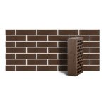 Кирпич лицевой ЛСР тёмно-коричневый рустик одинарный