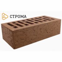 Кирпич лицевой Строма Коричневый Кора дуба одинарный
