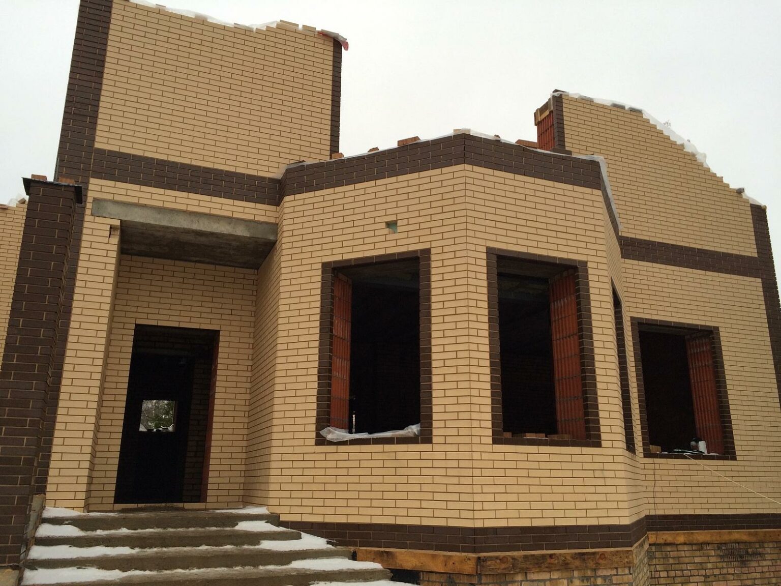 Дома из белебеевского кирпича цвет солома