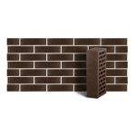 Кирпич лицевой ЛСР тёмно-коричневый тростник одинарный