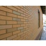 Кирпич лицевой ЛСР Пшеничный рустик Флэшинг одинарный