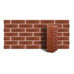Кирпич лицевой ЛСР темно-красный тростник одинарный