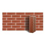 Кирпич лицевой ЛСР темно-красный рустик одинарный