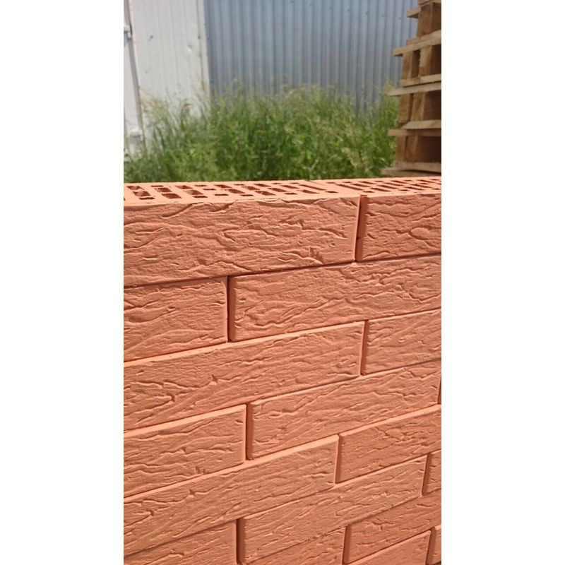 Кирпич лицевой Маркинский КЗ Красный риф одинарный Кирпич лицевой Маркинский КЗ Красный риф одинарный