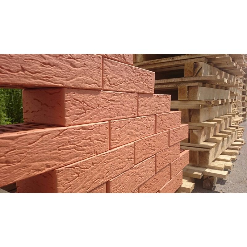 Кирпич лицевой Маркинский КЗ Красный риф одинарный Кирпич лицевой Маркинский КЗ Красный риф одинарный