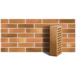 Кирпич лицевой ЛСР Пшеничный рустик Флэшинг одинарный