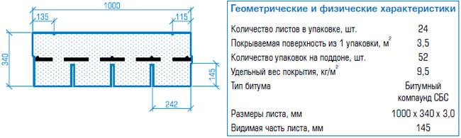 Гибкая черепица Tegola Nordland Классик Синий с отливом Гибкая черепица Tegola Nordland Классик Синий с отливом
