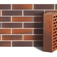 Кирпич лицевой ЛСР красный флэшинг одинарный