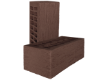 Кирпич лицевой Коричневый Rock М150, 1.4НФ. Красная Гвардия