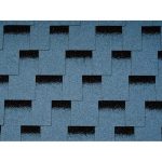 Гибкая черепица Icopal, Plano Claro прямоугольник, с тенью. Голубой