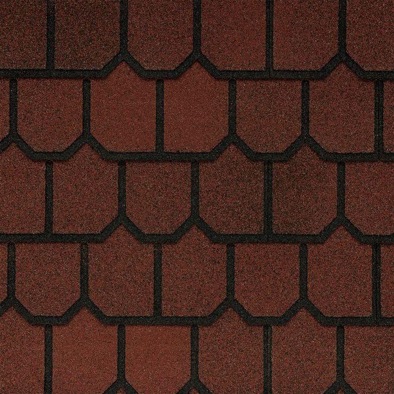 Гибкая битумная черепица GAF Country Mansion II, Victorian Red Гибкая битумная черепица GAF Country Mansion II, Victorian Red