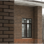 Кирпич лицевой BRAER Баварская кладка “Мокко” гладкий одинарный М-150