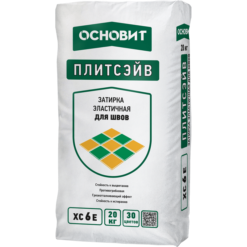 Затирка цветная эластичная Темно-зеленый 052 ОСНОВИТ ПЛИТСЭЙВ ХС6 Е Затирка цветная эластичная Темно-зеленый 052 ОСНОВИТ ПЛИТСЭЙВ ХС6 Е