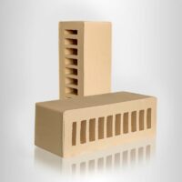 Кирпич лицевой гладкий Желтый М200, 0.7НФ. Красная Гвардия