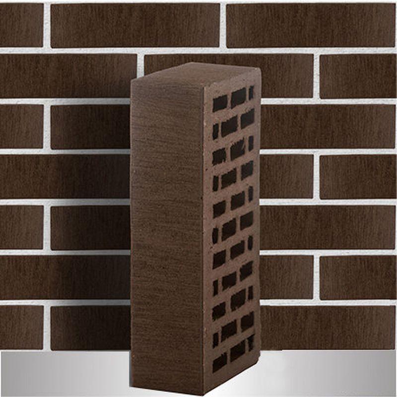 Кирпич облицовочный ЛСР, темно-коричневый, Тростник, 1НФ Кирпич облицовочный ЛСР, темно-коричневый, Тростник, 1НФ