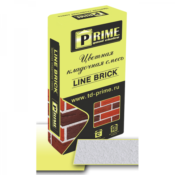 Цветная кладочная смесь Prime «Line Brick’«Wasser». Белая 25 кг