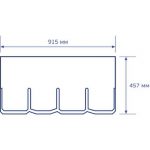 Гибкая черепица Certain Teed, Highland Slate, однослойный четырехлепестковый шинглз. Country State