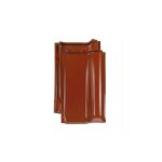 Керамическая рядовая черепица BRAAS Топаз 13V каштан глазурь