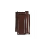 Керамическая рядовая черепица BRAAS Топаз 13V тик коричневый глазурь