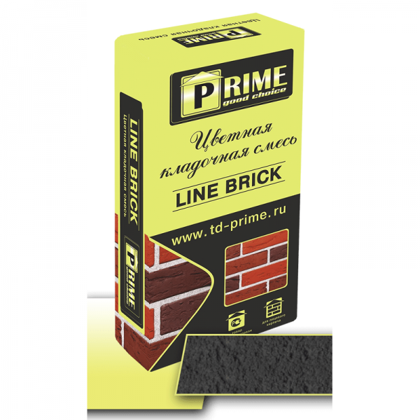 Цветная кладочная смесь Prime «Line Brick’«Wasser», Черная. 25 кг