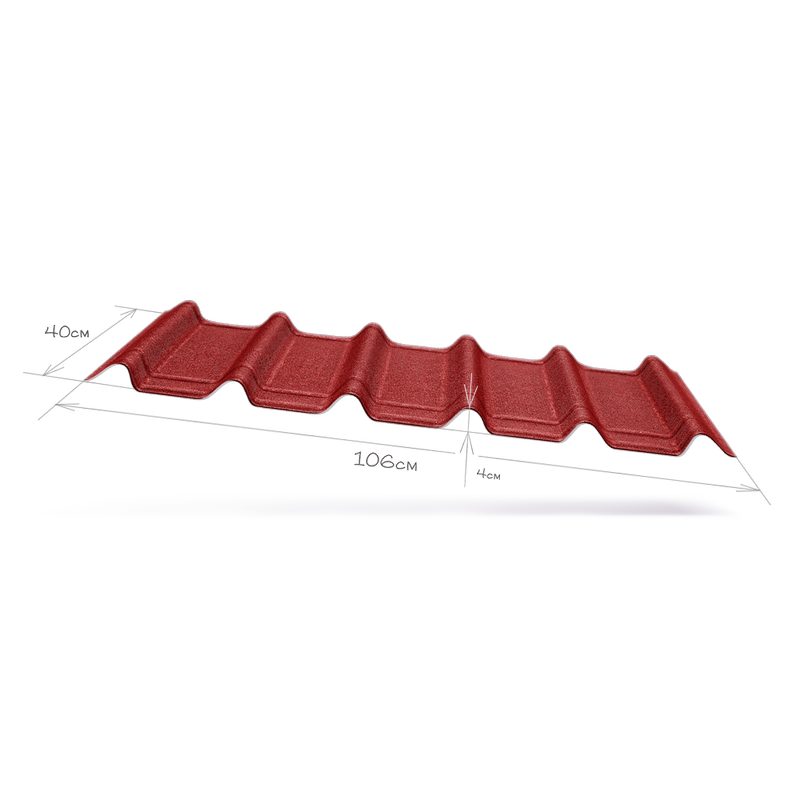 Черепица Ондувилла Зеленая Черепица Ондувилла Зеленая