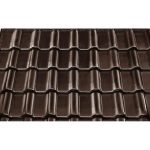 Керамическая рядовая черепица BRAAS Рубин 9V тик (коричневый) глазурь