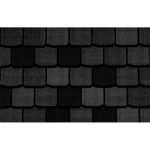 Гибкая черепица Certain Teed, Highland Slate, однослойный четырехлепестковый шинглз. Black Granite