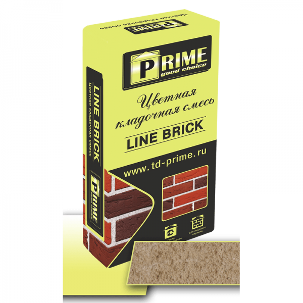 Цветная кладочная смесь Prime «Line Brick’«Wasser». Бежевая 25 кг
