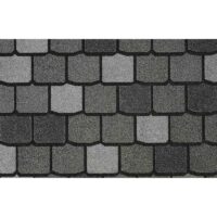 Гибкая черепица Certain Teed, Highland Slate, однослойный четырехлепестковый шинглз. Black Granite