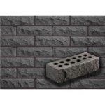 Кирпич облицовочный гиперпрессованный Литос М250 Ложок Графит 250х100х65 мм 1 НФ