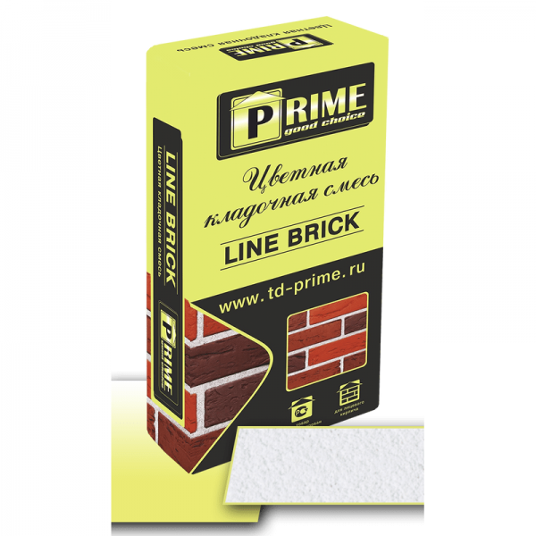 Цветная кладочная смесь Prime «Line Brick» «Wasser». Супер Белая 25 кг