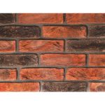 Кирпич керамический ручной формовки Микс Сливовый и Графит 1NF (250х120х65) Екатеринославский КЗ