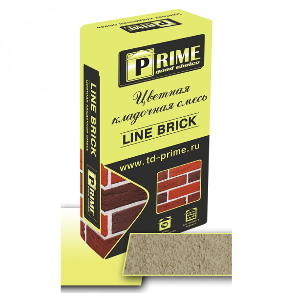 Цветная кладочная смесь Prime «Line Brick’«Wasser». Светло-бежевая 25 кг