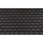 Керамическая рядовая черепица BRAAS Опал антрацит ангоб