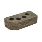 Кирпич облицовочный гиперпрессованный Литос М250 Ложок-Тычок 45 Графит 230х100х65 мм 1 НФ