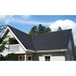 Цементно-песчаная черепица Baltic Tile рядовая Sea Wave черный