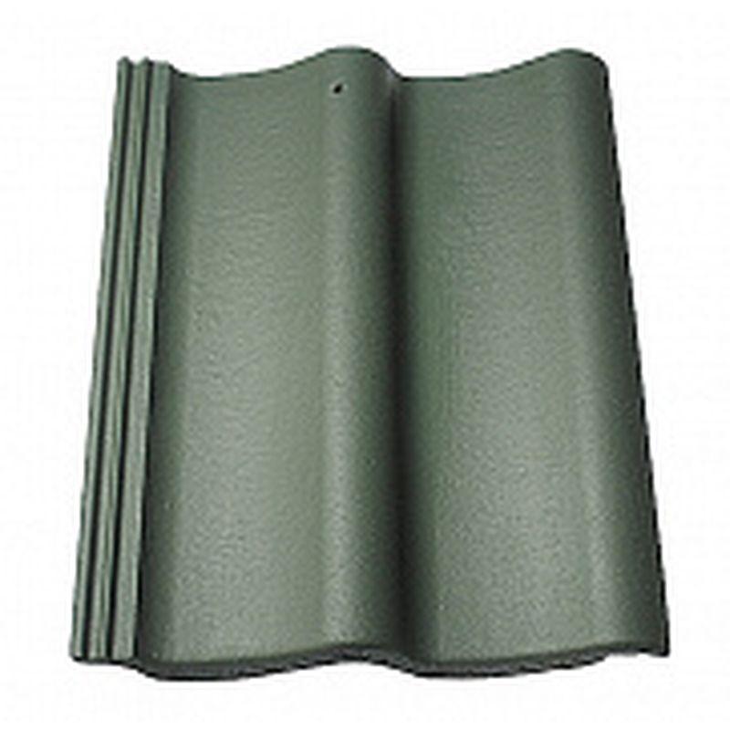 Цементно-песчаная черепица Baltic Tile рядовая Sea Wave зеленый Цементно-песчаная черепица Baltic Tile рядовая Sea Wave зеленый