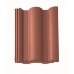 Цементно-песчаная черепица рядовая BRAAS Таунус Красный