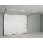 Гаражные секционные ворота из стальных сэндвич-панелей с пружинами растяжения RSD01BIW