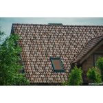 Цементно-песчаная черепица рядовая BRAAS Адриа коричневая