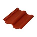 Цементно-песчаная черепица Baltic Tile рядовая Sea Wave красный