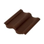 Цементно-песчаная черепица Baltic Tile рядовая Sea Wave коричневый