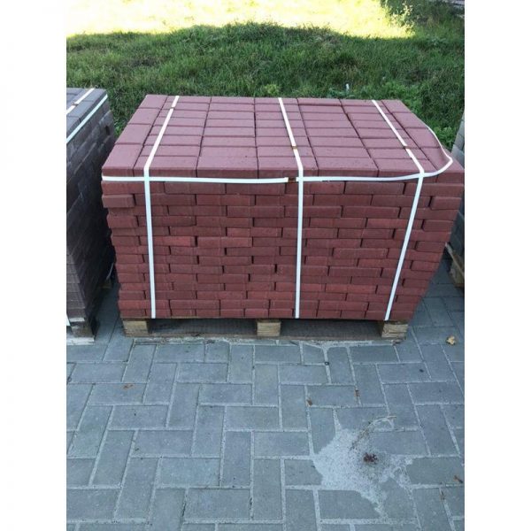 Плитка тротуарная бетонная Бел-Блок Красная 200*100*60
