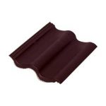 Цементно-песчаная черепица Baltic Tileрядовая Sea Wave бордовый