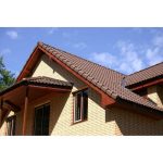 Цементно-песчаная черепица Baltic Tile рядовая Sea Wave коричневый