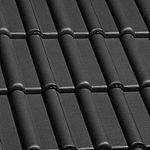 Цементно-песчаная рядовая черепица BRAAS Франкфуртская темно-коричневая