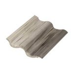 Цементно-песчаная черепица Baltic Tile рядовая Sea Wave антик серый
