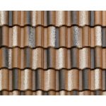 Цементно-песчаная черепица рядовая BRAAS Адриа коричневая