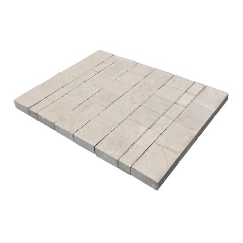 Плитка тротуарная бетонная Зенит Черноземье «Аурика» 60мм белый